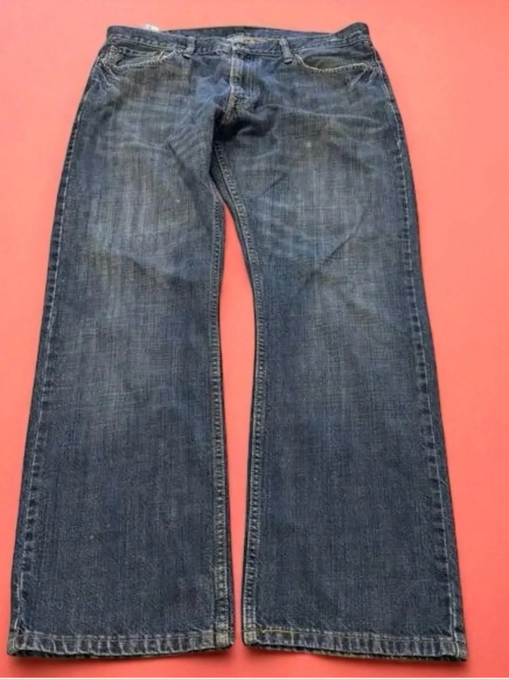 🌟Men's Dark Blue Straight-Leg Jeans